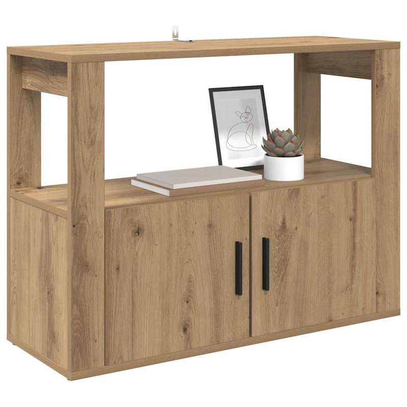 Sideboard Engineered Wood Indoor Cupboard Home Organiser, Artisan Oak