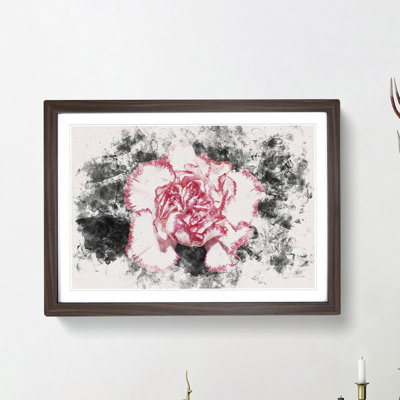 Pink Carnation Flower - Framed Print
