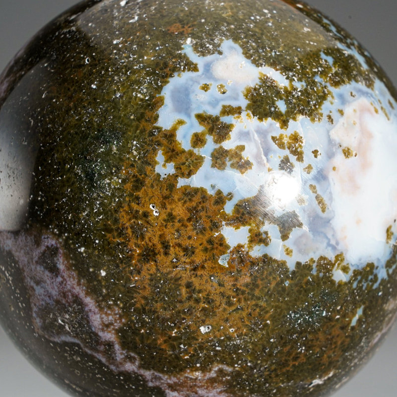 Ocean Jasper Abstract Cloche Or Water Globe