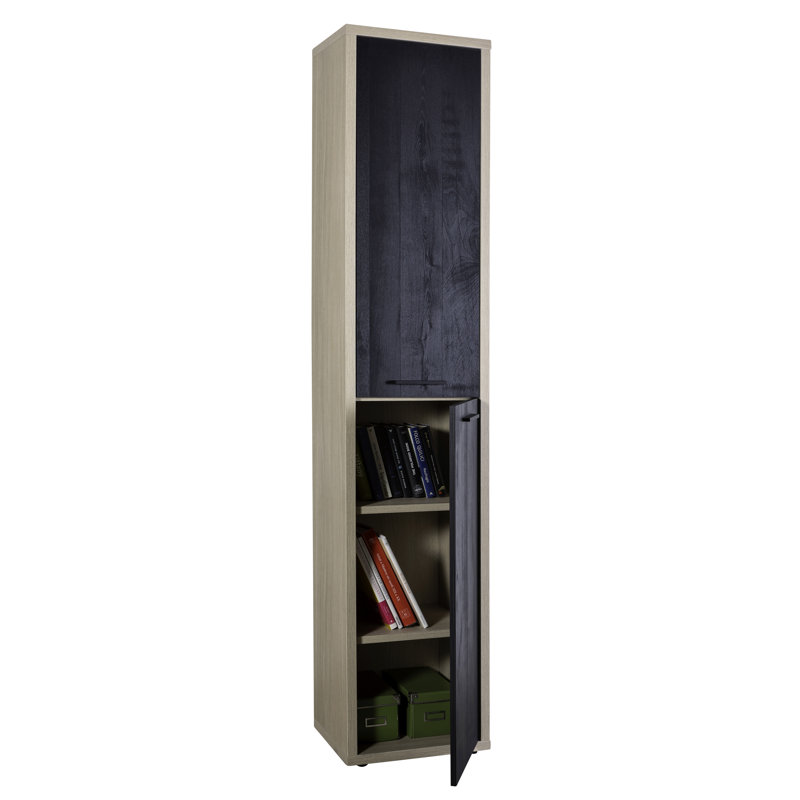 Davinci 217 cm H x 44 cm W Standard Bookcase, Black
