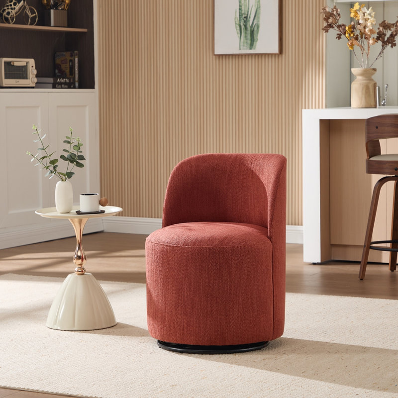 Chaise de salle à manger Mid-Century, Orange