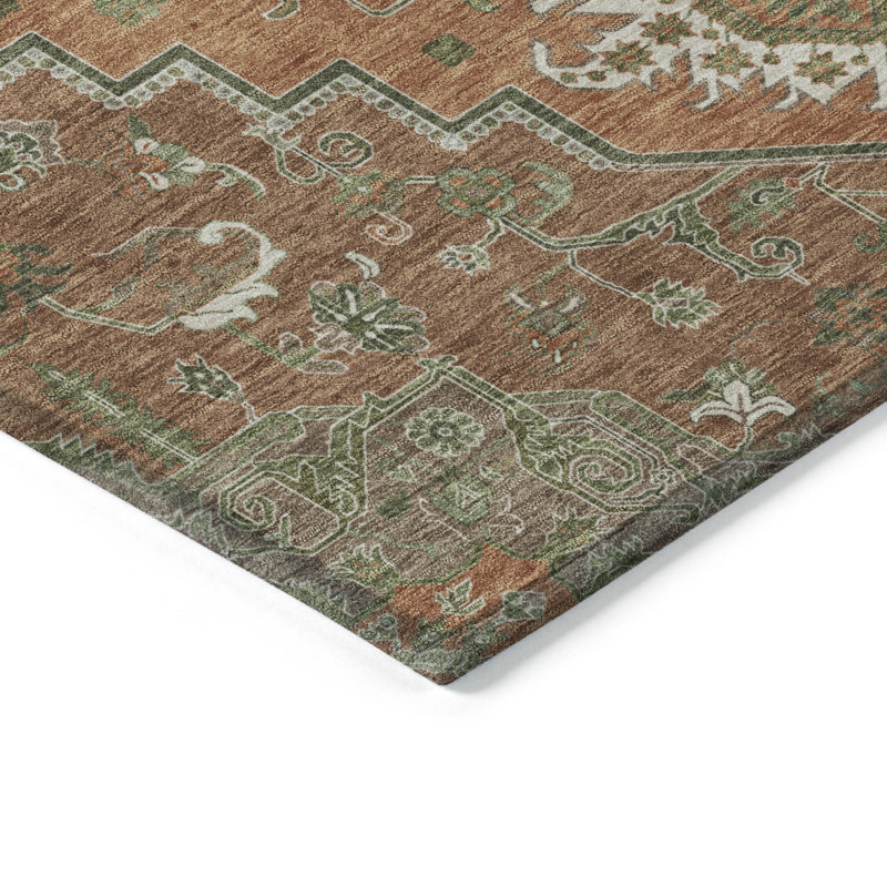 Machine Washable Indoor/Outdoor Chayden ACN1036 Rug, Rectangle 2'6" x 3'10"