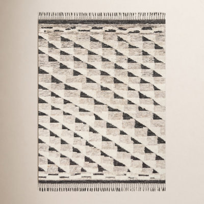 Benjamin Natural Black Hand-Knotted Rug