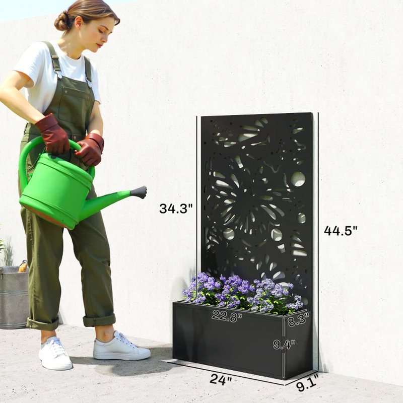 Lit à plante élégant, mural ou autoportant