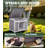 Bleskoski 23.6'' Small Outdoor Cat House for Feral Cat, Wood Shelter for Small Animals, Gray
