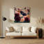 «Botanical Chrysanthemums», art mural en métal brun-374204512