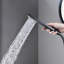 Robinetterie incurvée pour baignoire sur pied avec douchette - Installation monotrou noire, finition mate