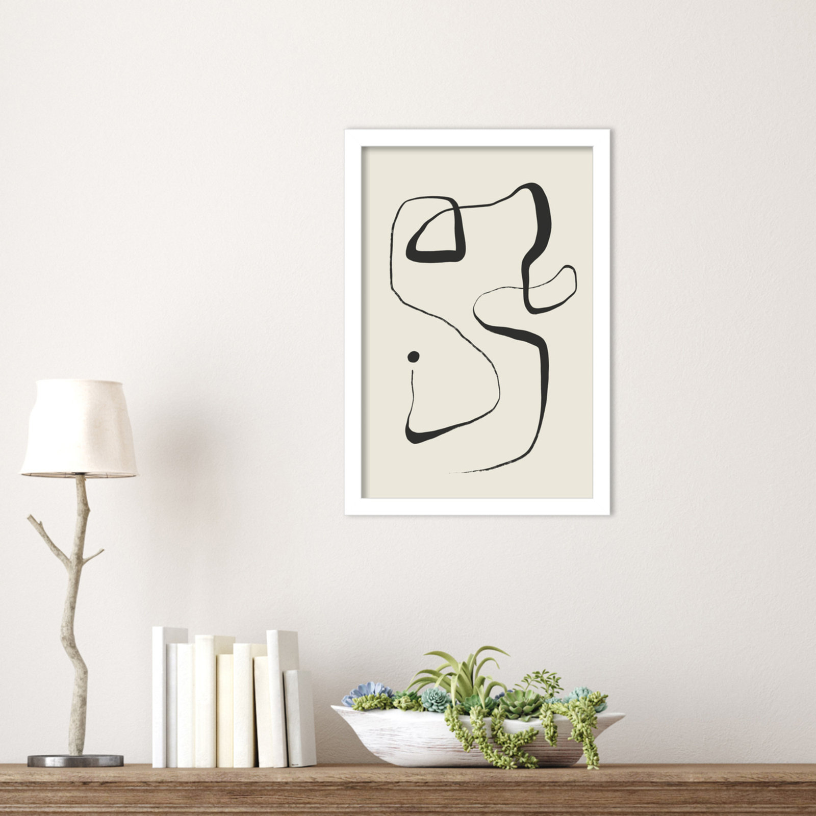 Galya "The Point" Print by Treechild, White, 17" H x 12" W