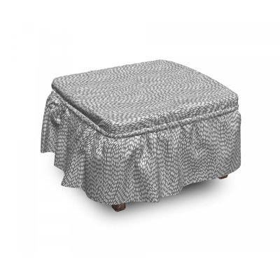 Housse pour repose-pieds abstrait de mer moderne