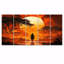 Orange orange voyage I - ensemble d'art mural sur toile paysage africain-909420099
