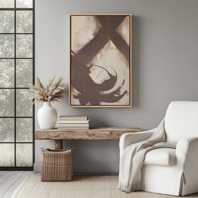 «Abstract Sienna Swirl I», reproduction sur toile