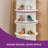 Freestanding 6 Tier 360°Rotating Shoe Rack Tower Revolving Lazy Susan Shoe Organizer Rack Round Spinning Shoe Display