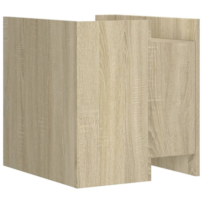 Rafnar 45cm W Manufactured Wood Bedside Table, Sonoma Oak