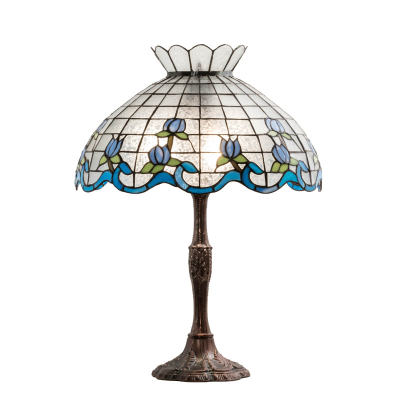 Aqib Table Lamp, Blue/Clear 