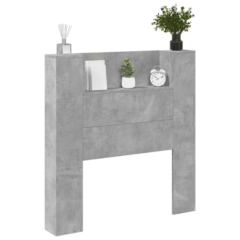 UK Single Headboard, 100 x 200cm, Concrete Grey
