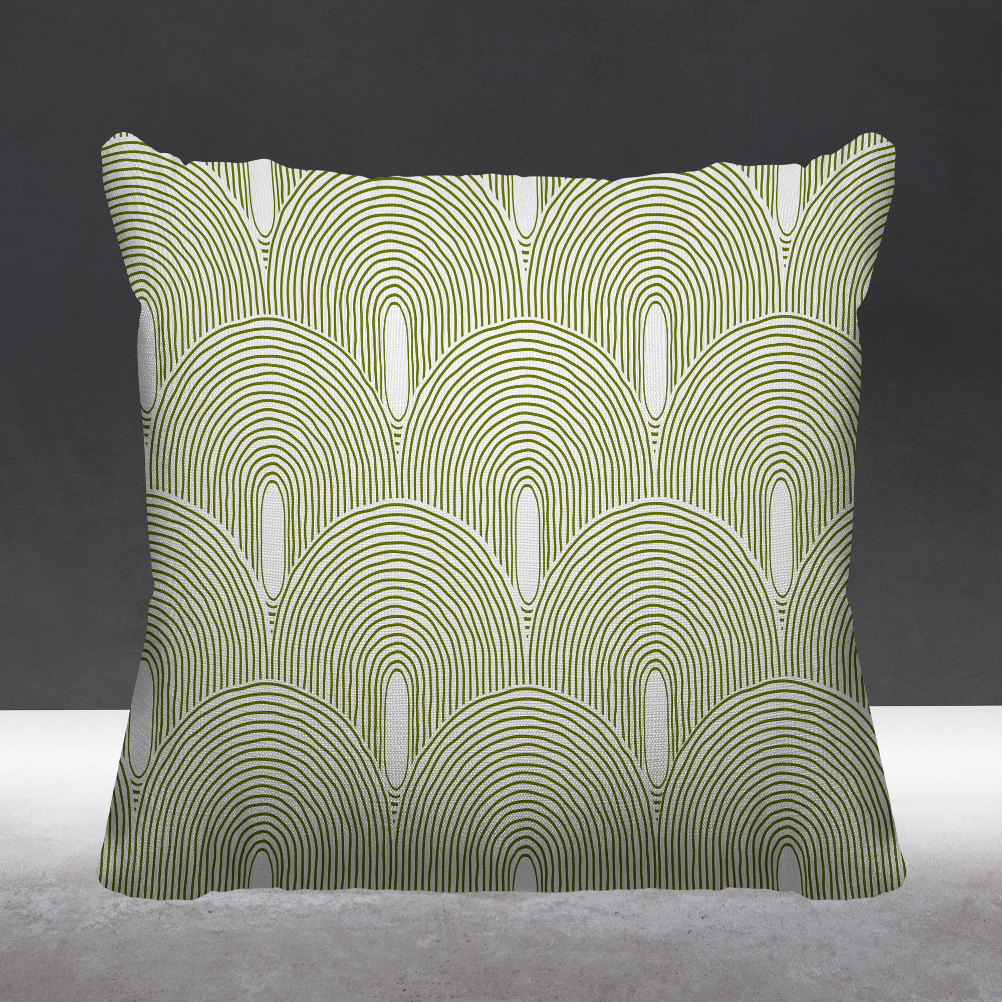 Limpo Starburst Spun Polyester Indoor/Outdoor Throw Pillow, 18"H x 18"W, Chartreuse, Square