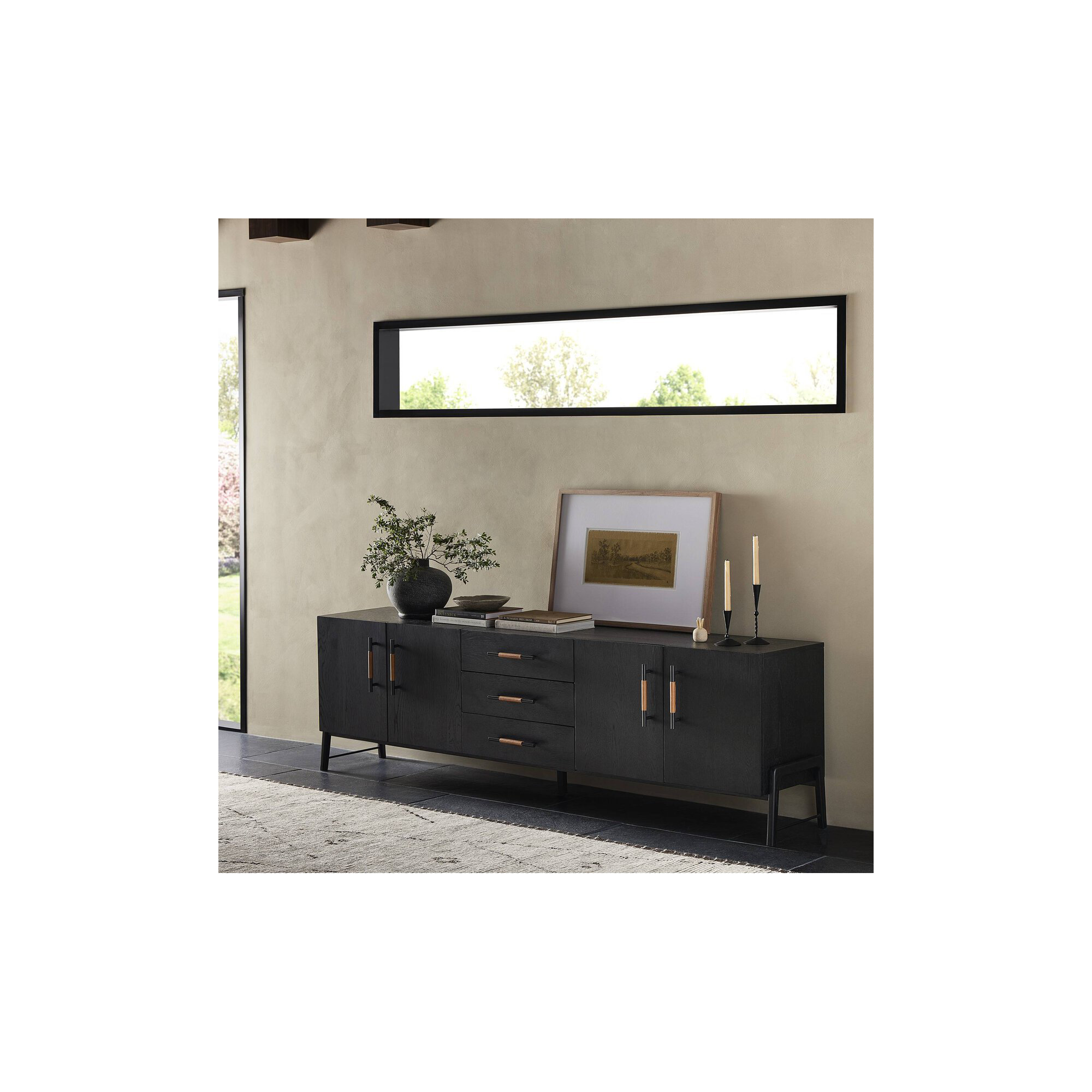 Karsten 94" Media Console, Black