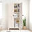 71-Inch Metal Storage Cabinet With 2 Doors And Adjustable Shelves For Living Room