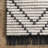 Nola Geometric Textured Shag Power Loom Performance Beige Rug-1120644092
