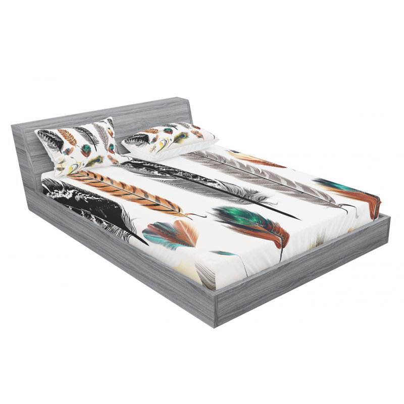 Microfiber Sheet Set, Full Sheet Set with Fitted Sheet