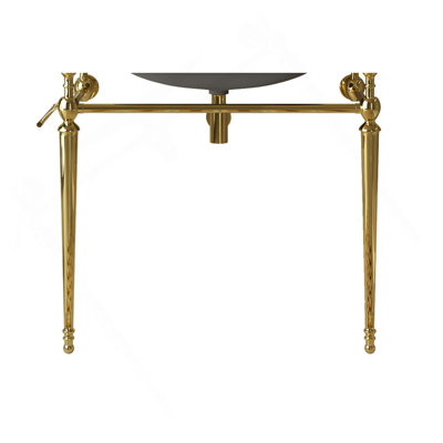 36" Freestanding Bathroom Console Iron Leg, NO Basin And Faucet, Gold