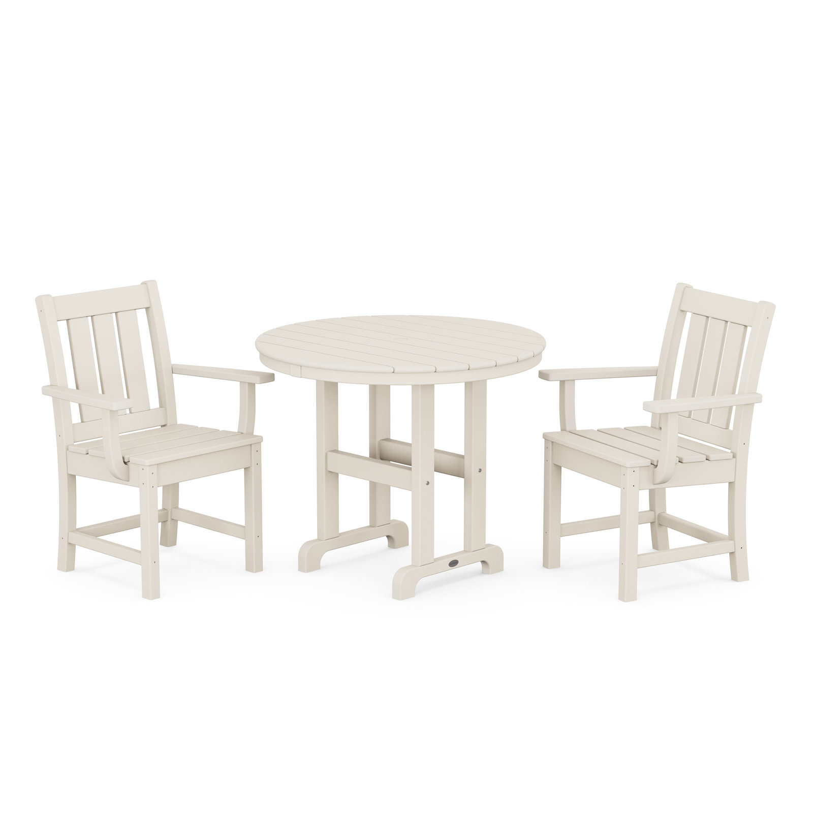 Oxford 3-Piece Farmhouse Dining Set, Sand