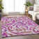 Premium Machine Washable Prisco Lavender Rug