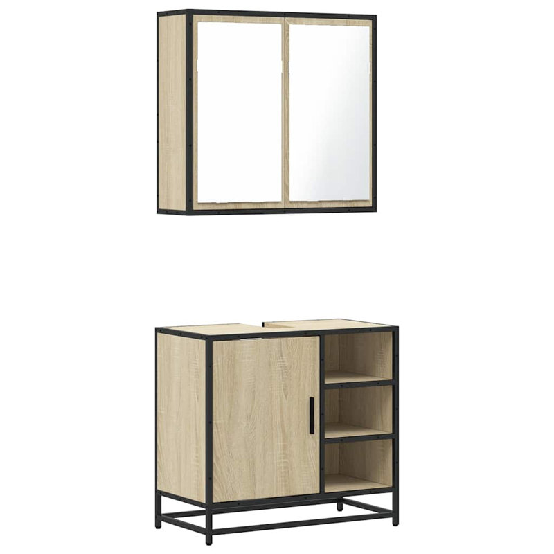 Bathroom Furniture Suite, Light Wood