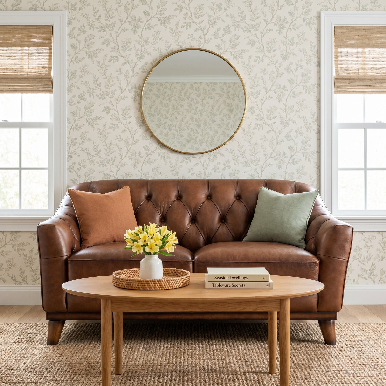 61" Genuine Leather Loveseat