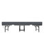 Lit escamotable 3,7 po matelas en mousse à mémoire de forme - portable pour bureaux et appartements, structure en métal, confortable avec des invités supplémentaires de soutien épais, 75 po x 38 po