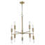 Lustre linéaire moderne 10 lumières spoutnik Peachey