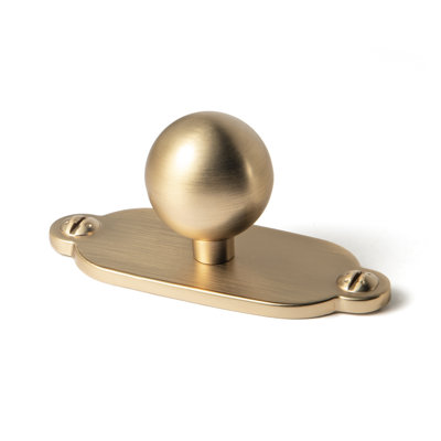 Bouton rond de 1 po avec contre-plaque