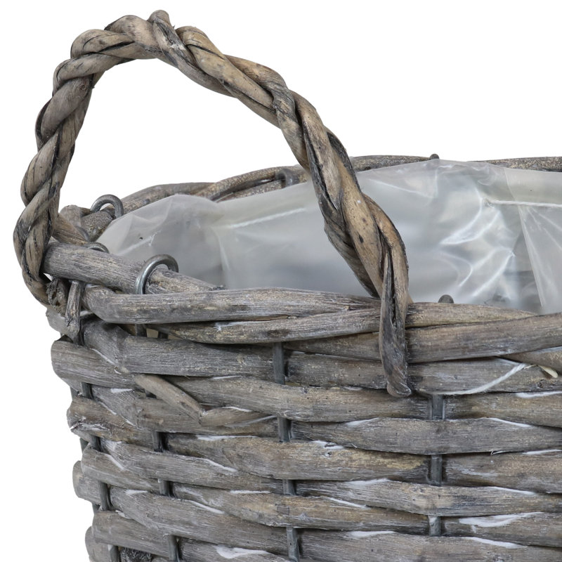 Ensemble de panier à fleurs en osier pour l'intérieur Kouts Willow
