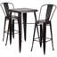 Ensemble de table de bar intérieur / extérieur en métal Toquerville-22243640