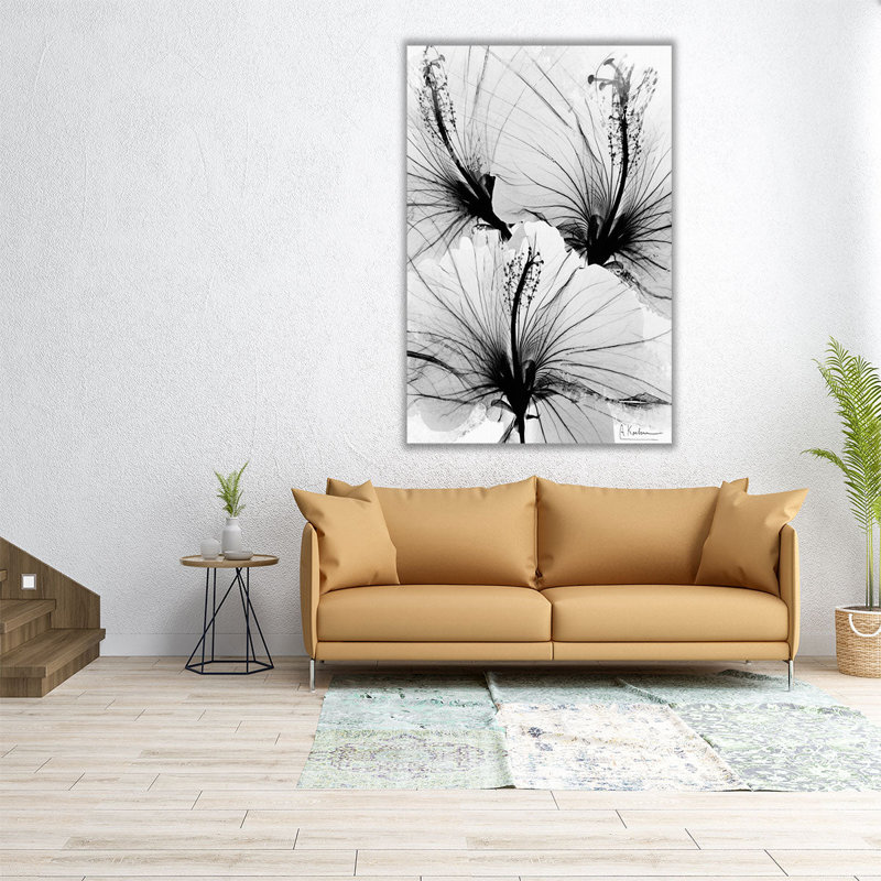 «Bright Floral Abstract», reproduction d'art sur toile, H 24 po x l 16 po