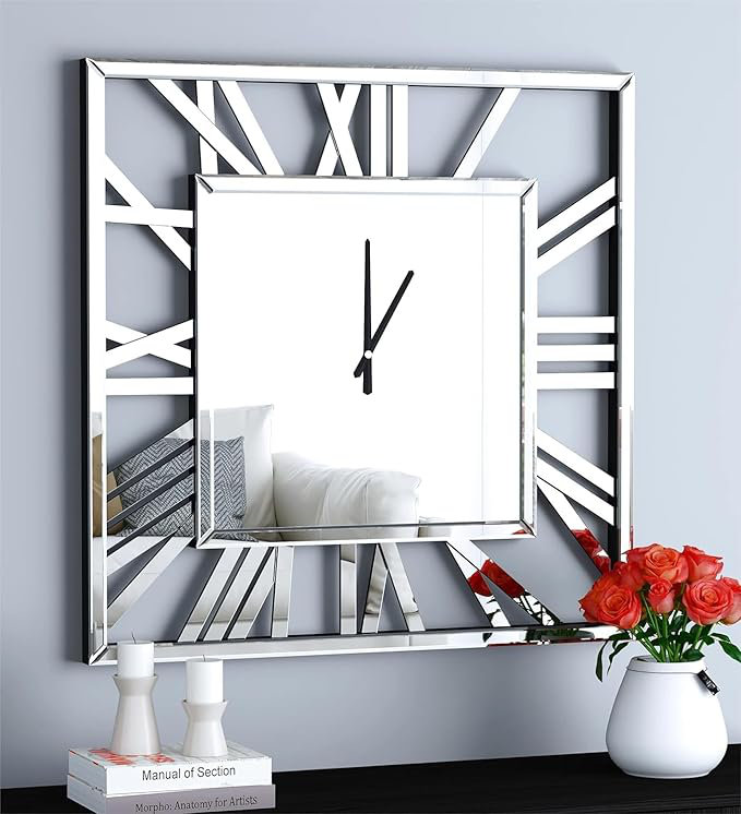Glass Analogue Wall Clock