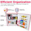 1.6 Cu. Ft. Retro Compact Fridge with Chiller, Countertop Fridge with Built-In Bottle Opener-98742348