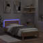 17 Stories Bed Frame With Headboard And LED -77708650-101519305