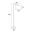 Lampe sur pied arquée 64 po Ayimna