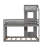 Wren  Wood Daybed Frame With Fence, Rustic Style, Solid Pine-858860546-924780176