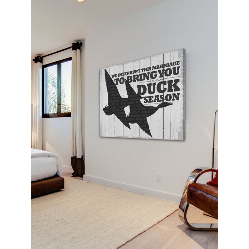 Gray Canvas Motivational Quote with Bird Print, 33" x 26"