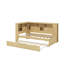 Lit de jour simple en bois avec tablettes, USB et lit gigogne-1384005919