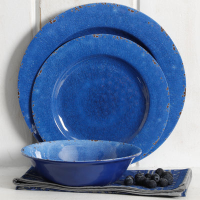 Mauna 12 Piece Melamine Dinnerware Set, Service for 4
