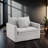 47" W Transitional Chair, Light Gray-1453900748