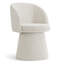 Tabouret de coiffeuse pivotant rembourré Modern