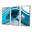 «Blue White River Ramp Walkway Bridges» «Blue White River Ramp Walkway Bridges», 3 pièces-188887571-188887575