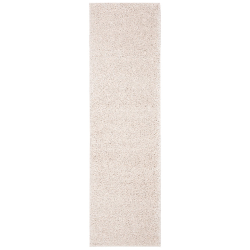 Peake Solid Colour Area Rug, Runner 69 x 244 cm, Beige