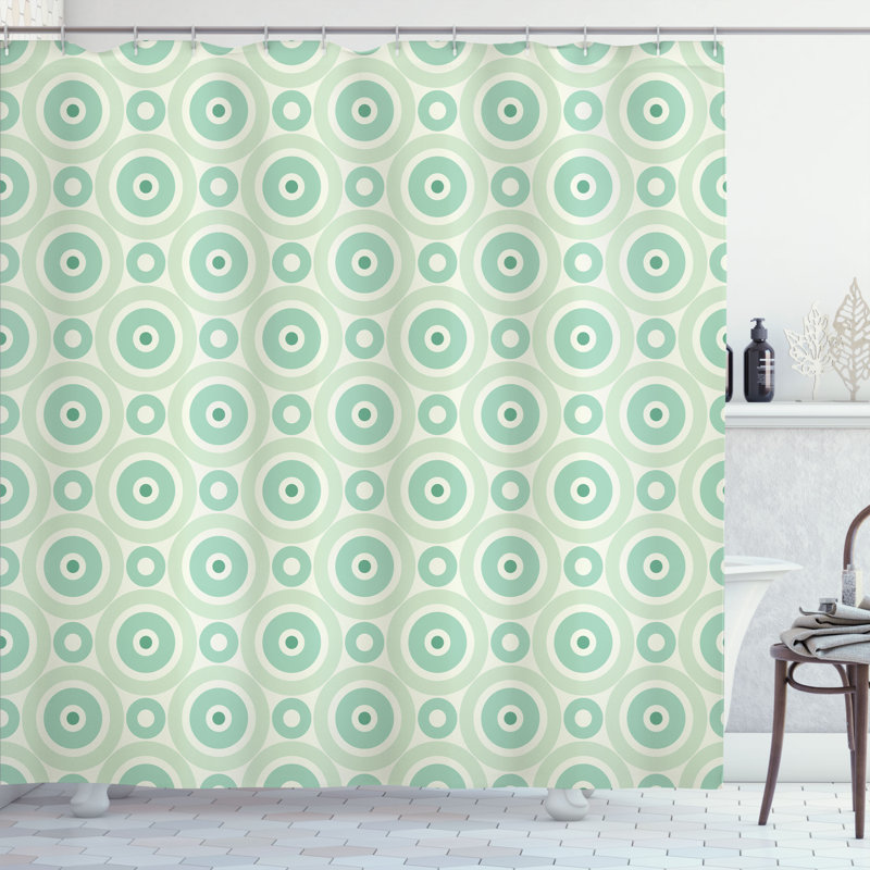 Shower Curtain with Hooks Included, 75"H x 69"W