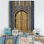 Morroco Palace Golden Doors - Graphic Art Print on Wood-50351879