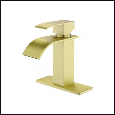 Robinet de salle de bain à cascade, robinet de meuble-lavabo à poignée simple